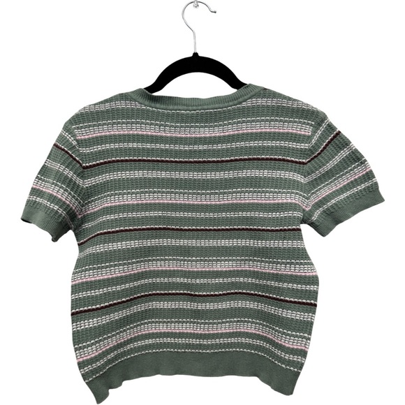 UNIONBAY Green and Pink Striped Sweater - Picture 4 of 5